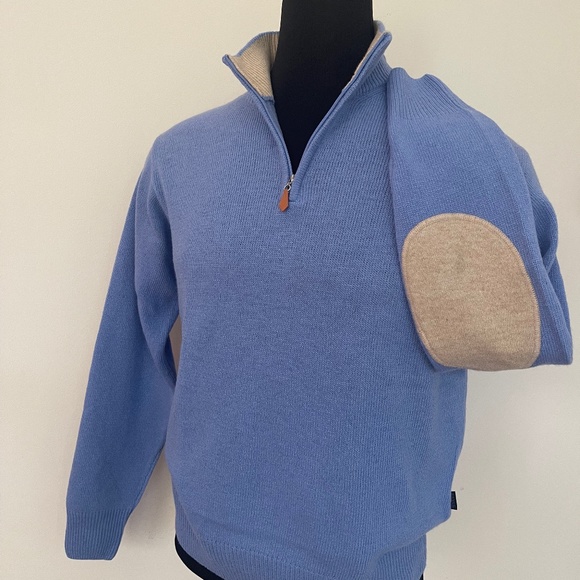 Hugo Boss Sweater Half 1/4 Zip Wool Pullover Sweater - Picture 8 of 8